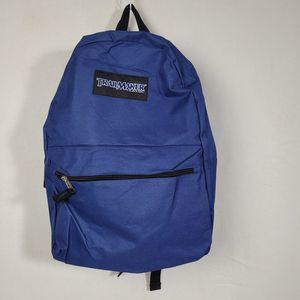 Trailmaker Classic 2 Pocket Backpack Blue School College Zippers Adjustable